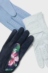 Blue Lagoon Leather Golf Glove